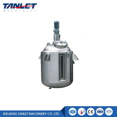 stainless steel reaction vessel chemical reactor