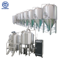 METO Microbrewery fermenting Equipment processing SUS304 500L 1000L Beer Steam or Electric brewing system